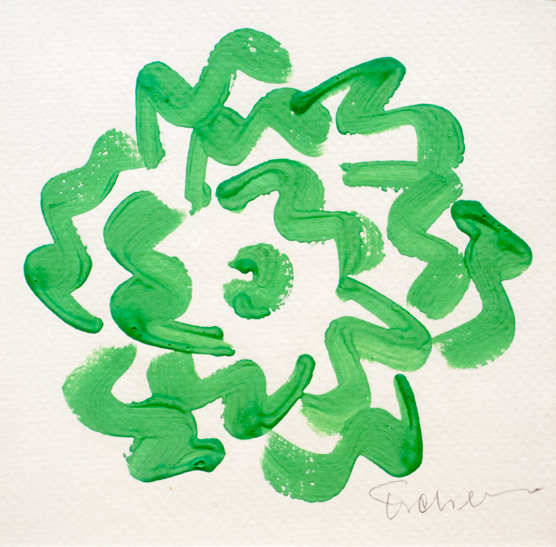 flower made of brushstrokes